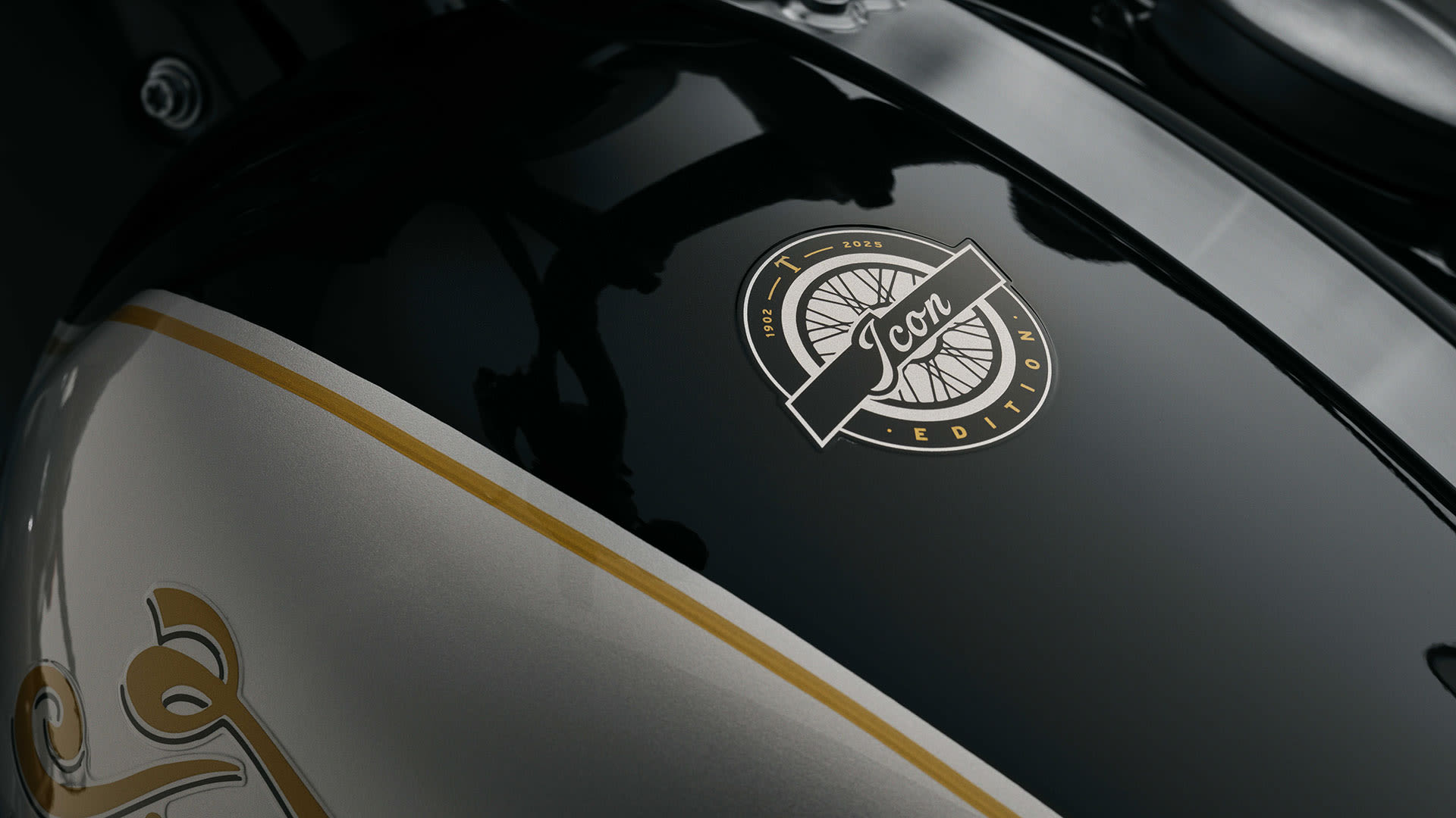 Triumph Icon Editions logo on the tank